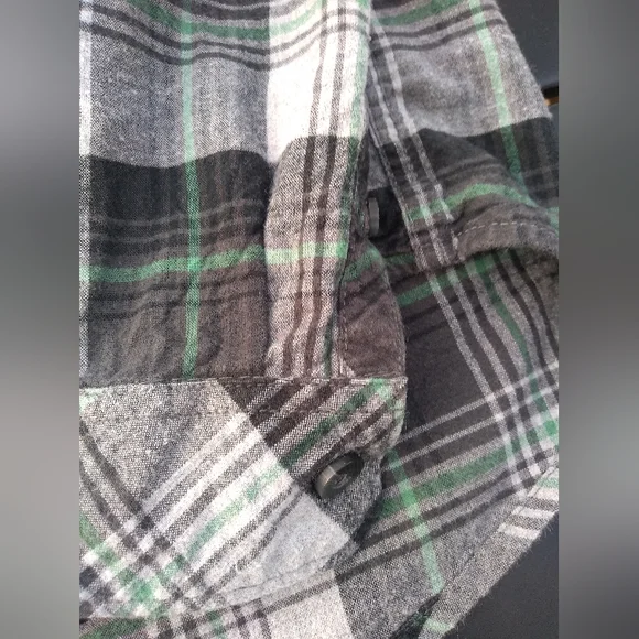 Men's Billabong Coastline Flannel Button Up Shirt, Size Large, - Picture 6 of 13